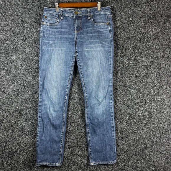 Kut from the Kloth Denim - KUT from the Kloth Catherine Boyfriend Jeans Blue Medium Wash Denim Womens 6